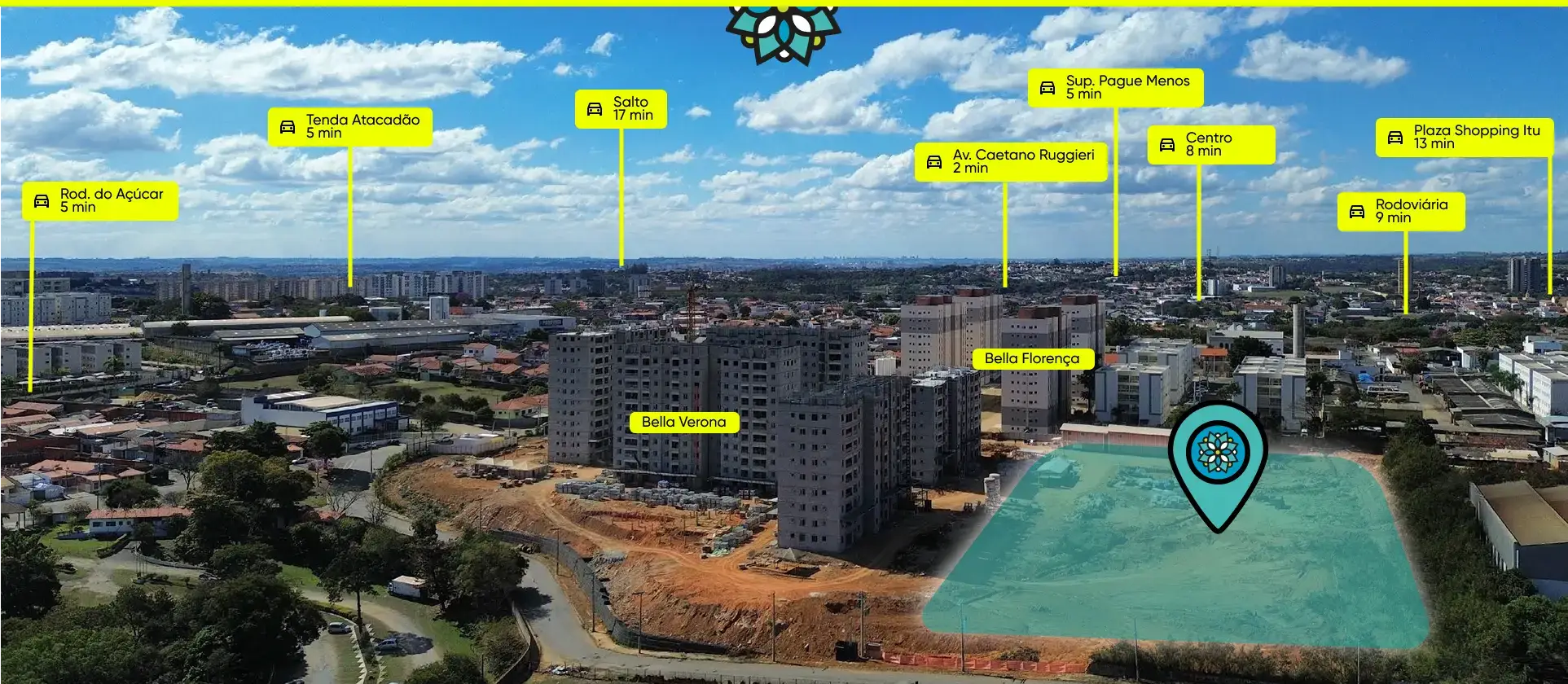 Mapa de Localização Bellaroma